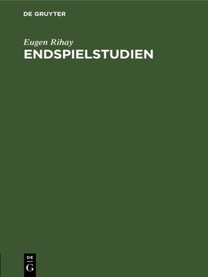 cover image of Endspielstudien